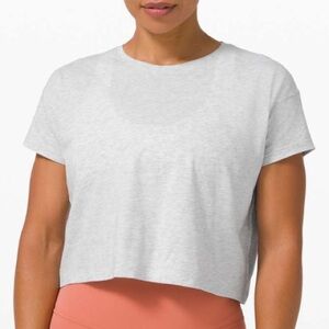 Lululemon Cates Tee Heathered Core Ultra Light Grey